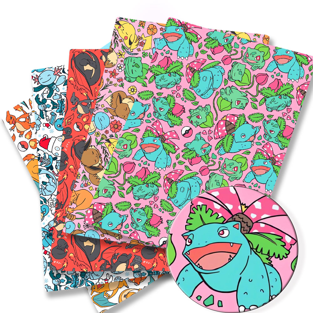 Baby Clothing Products - Tela de dibujos animados de Pokémon,