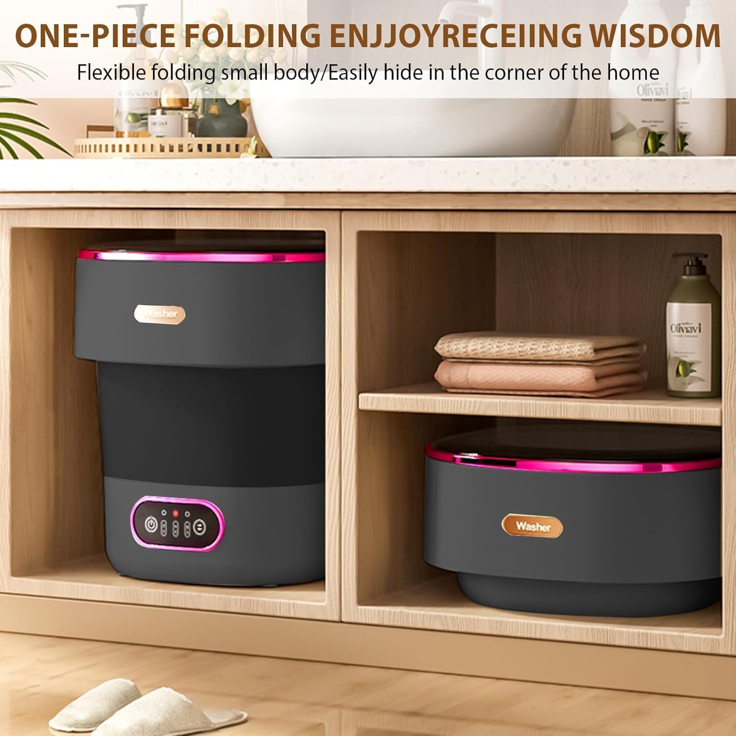 Lavadora Portátil de 13L con 3 - Baby Clothing Washing Machine reseña y precio