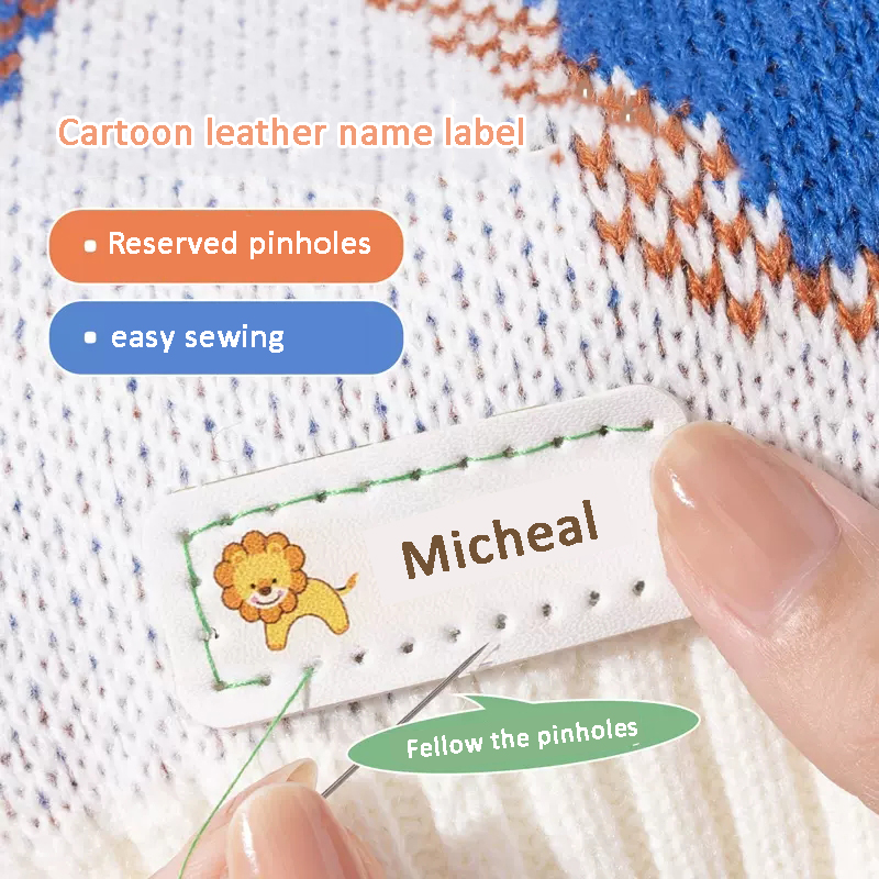 Etiqueta de cuero personalizad - Baby Clothing Labels reseña y precio