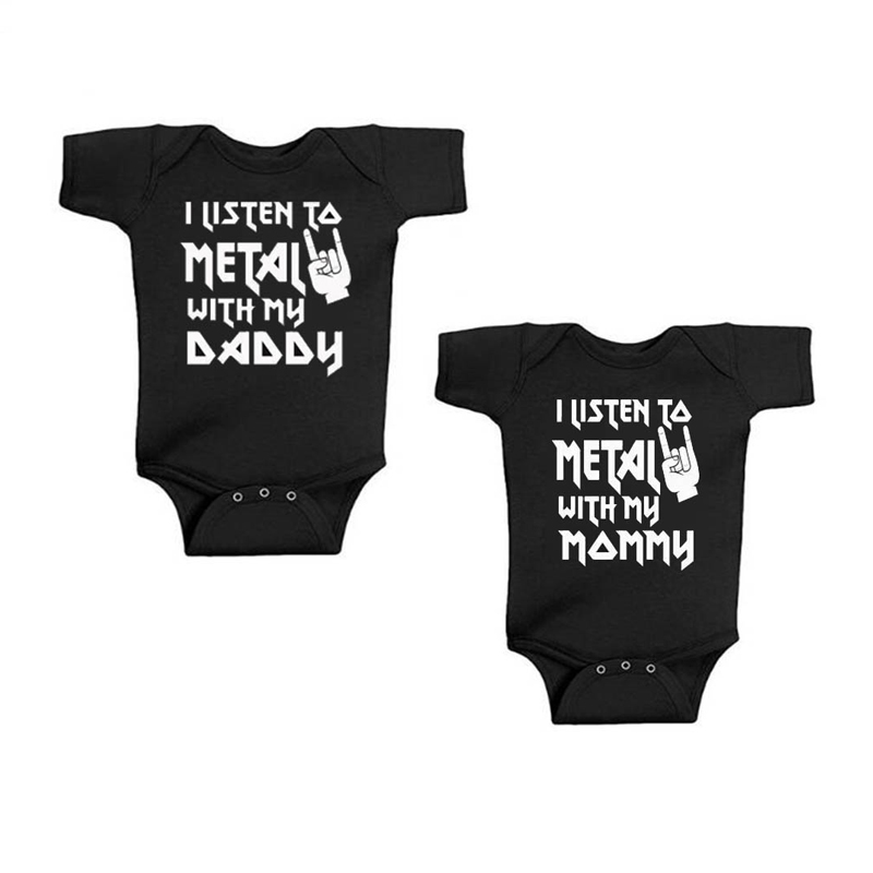I Listen to Metal with My Dadd - Baby Clothing Brand reseña y precio