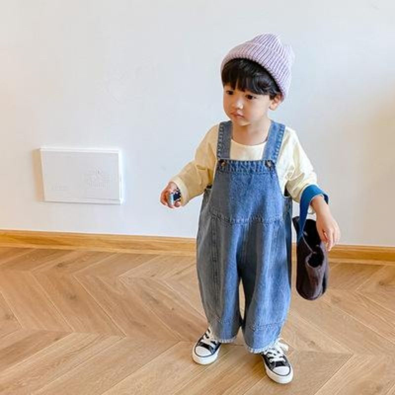 Pantalones holgados de pierna  - Baby Overall Denim reseña y precio