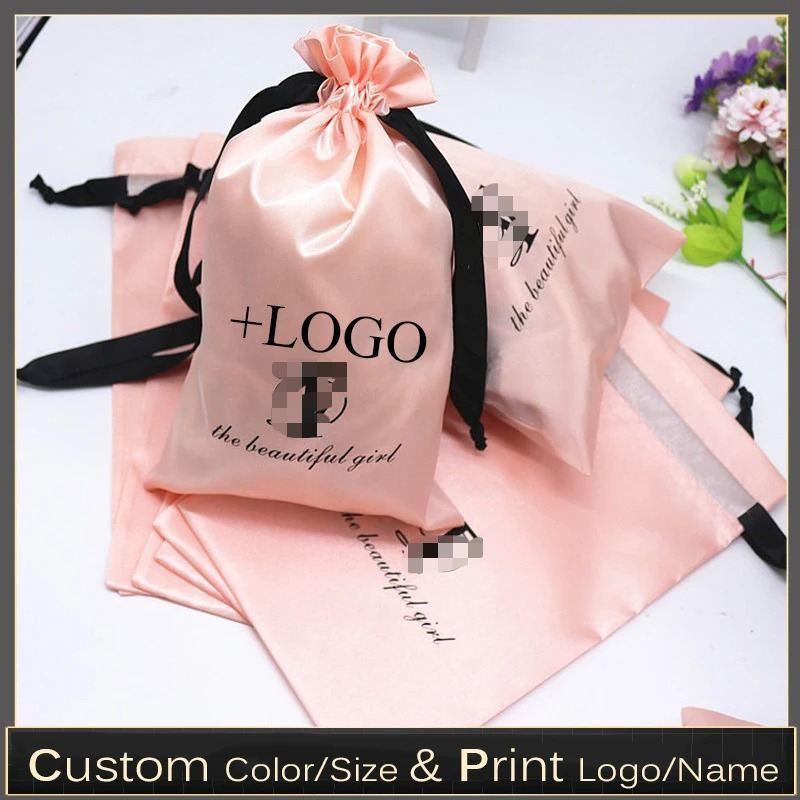 Bolsa de satén de seda rosa pa - Baby Zebra Clothing reseña y precio