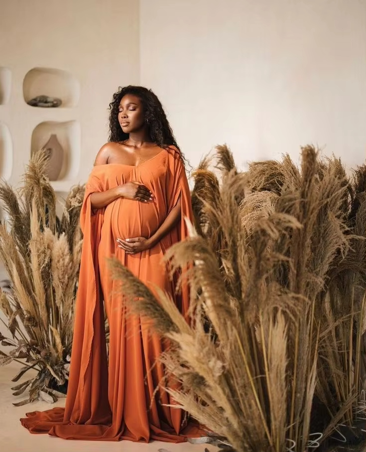 Vestidos de Maternidad Naranja - Baby Gown Nightwear reseña y precio