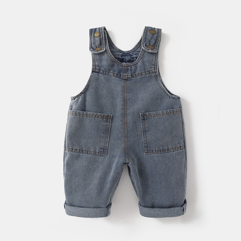 Nuevo Mono de Mezclilla Lavada - Baby Overall Denim reseña y precio