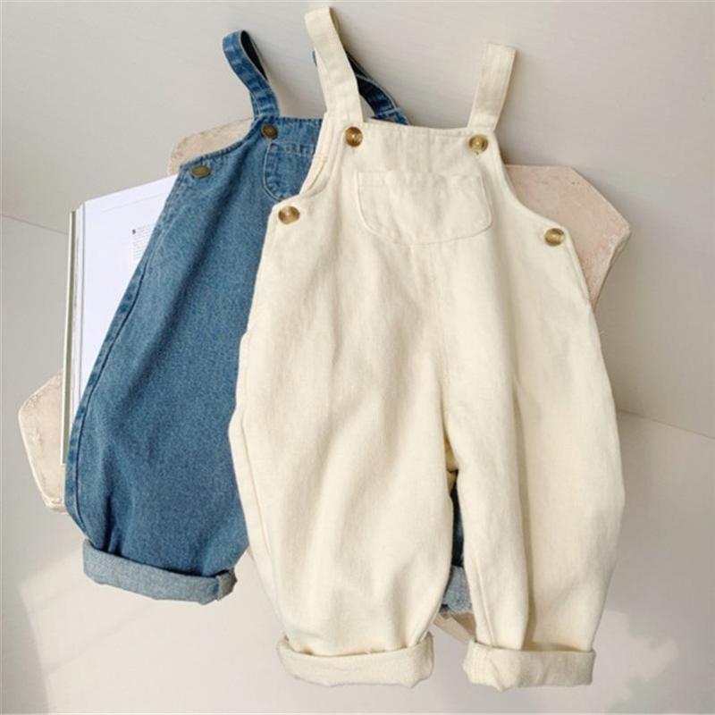 Monos de mezclilla sólidos par - Baby Overall Denim reseña y precio