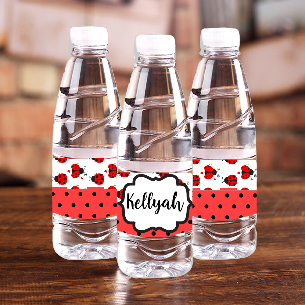 Botella de agua de lunares roj - Baby Clothing Labels reseña y precio